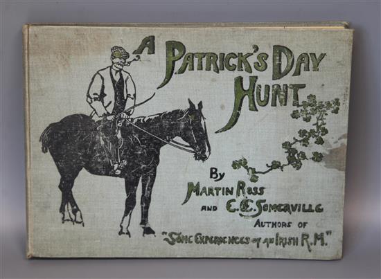 Somerville, Edith and Martin, Violet - A Patricks Day Hunt, 2nd impression, oblong folio, cloth, rubbed, cover